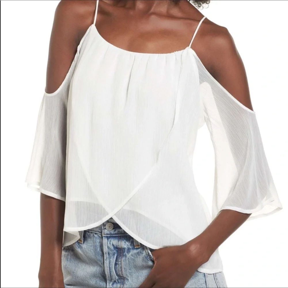 Lush Cold Shoulder Top - Picture 1 of 6
